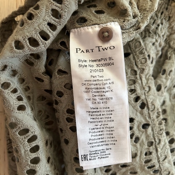 Part Two Eyelet Blouse - Picture 7 of 7